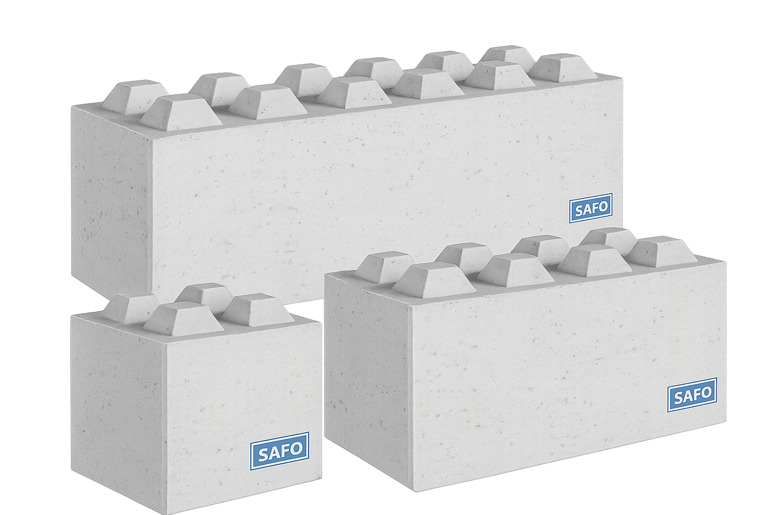 Betónové lego kocky